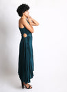 Leia - azul prusia - Cindel vestidos maxi, midi, mini, para toda ocasion, largos, de fiesta, de boda