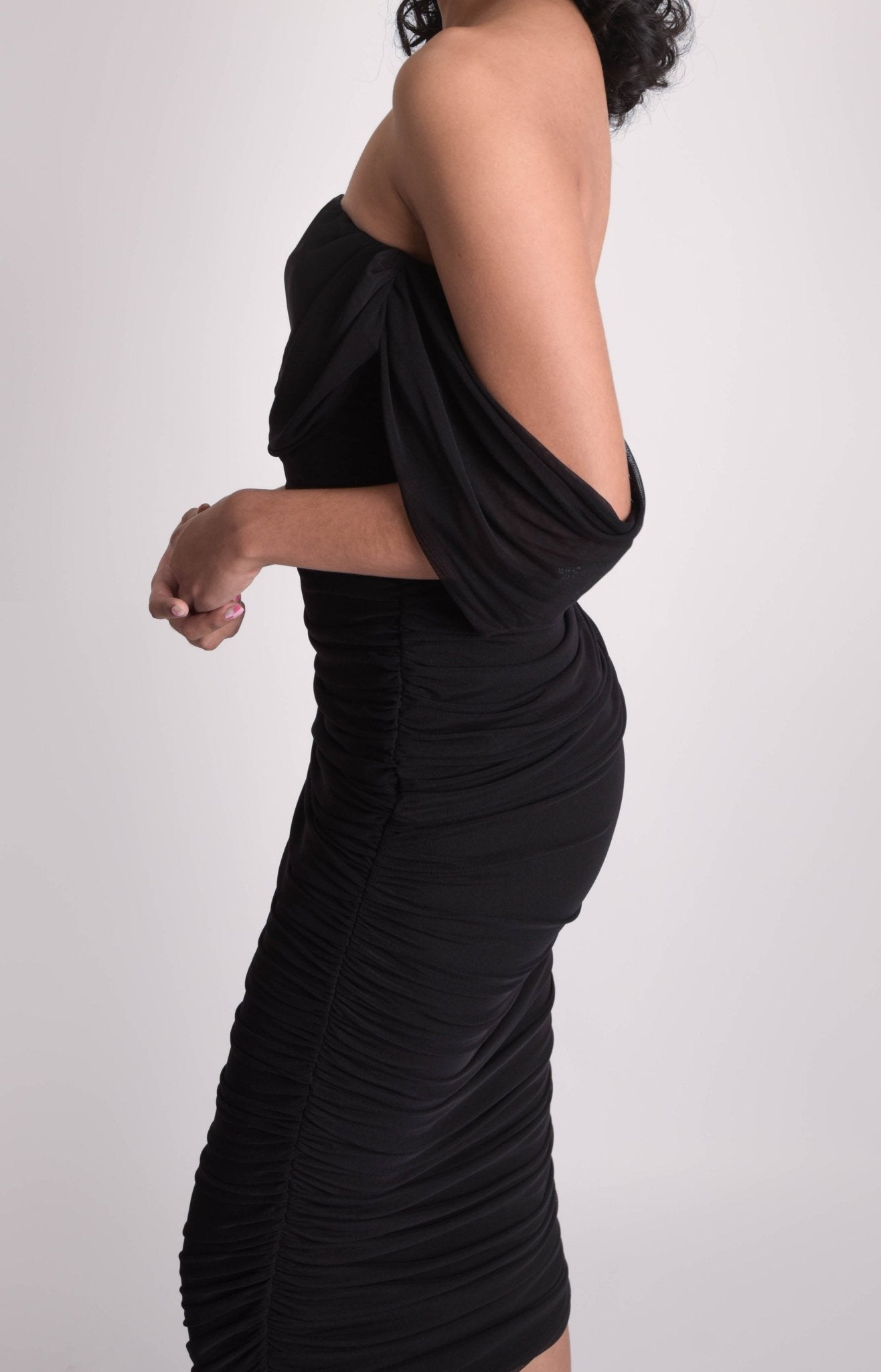 Leonor - negro - Cindel vestidos maxi, midi, mini, para toda ocasion, largos, de fiesta, de boda