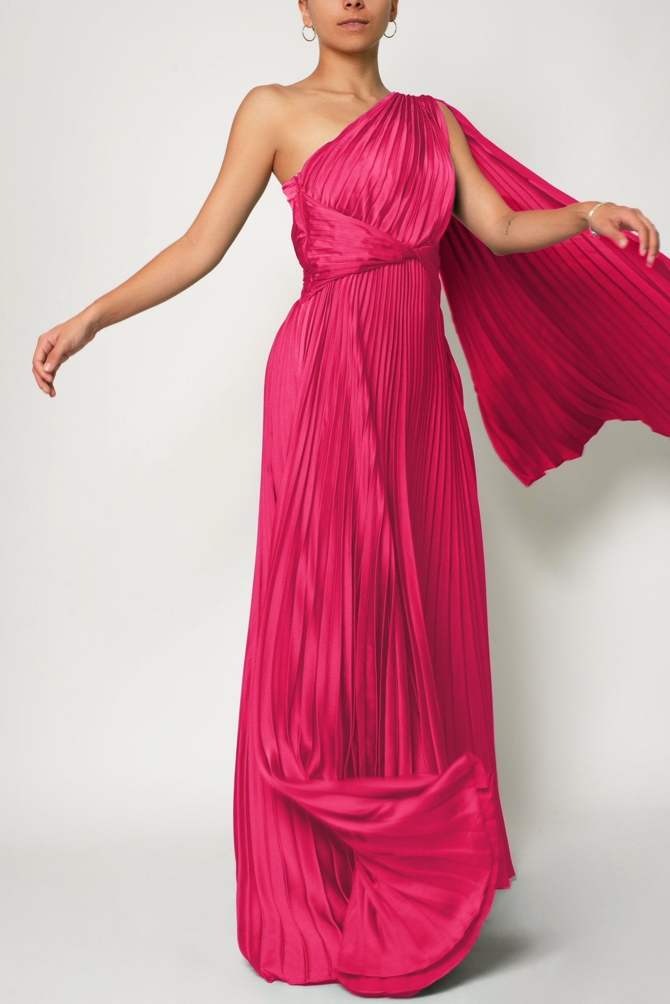 Mabela - rosa fuchsia - Cindel vestidos maxi, midi, mini, para toda ocasion, largos, de fiesta, de boda