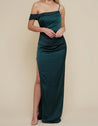 Maye - verde oscuro - Cindel vestidos maxi, midi, mini, para toda ocasion, largos, de fiesta, de boda