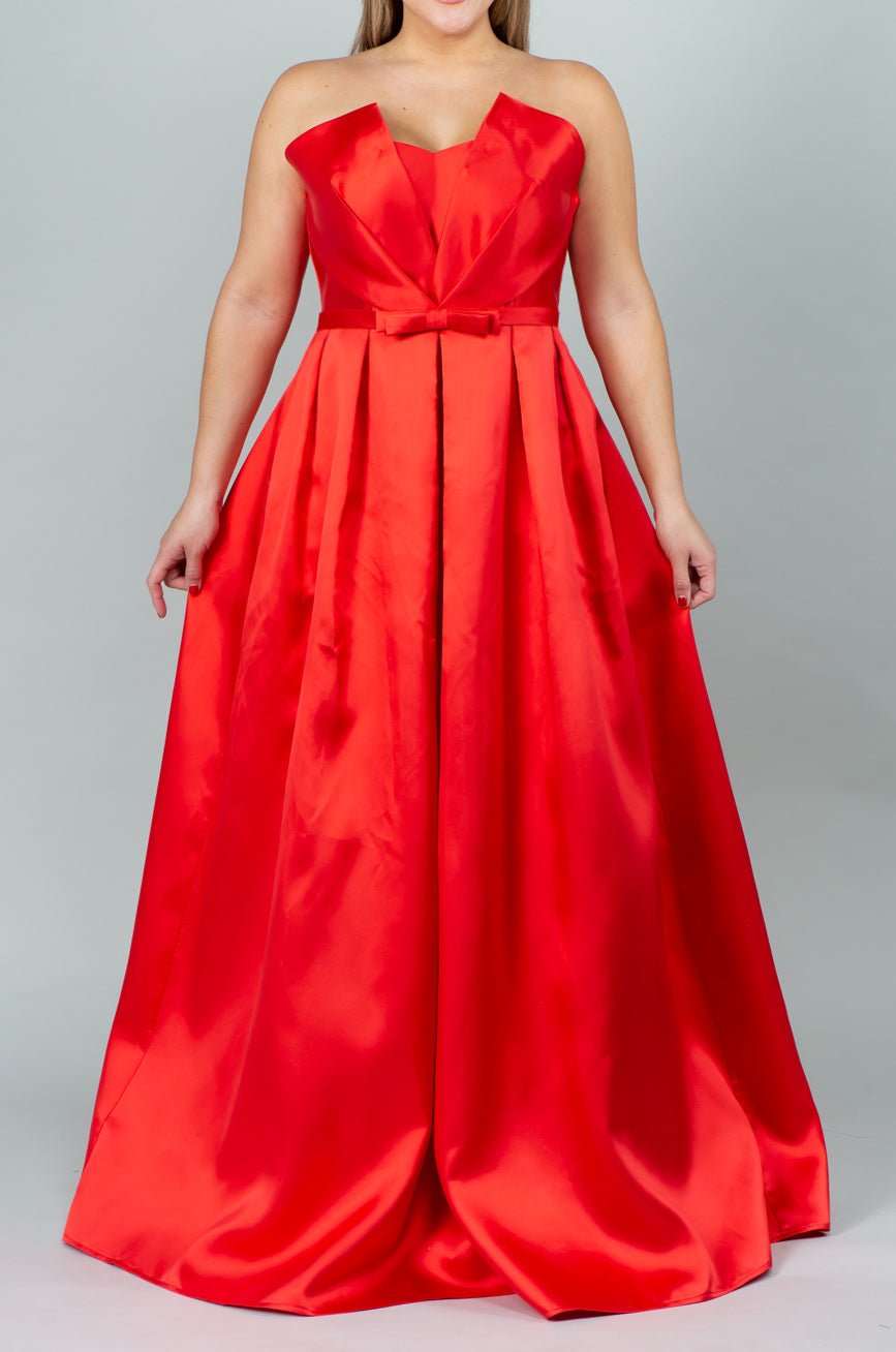 Sandra - rojo - Cindel vestidos maxi, midi, mini, para toda ocasion, largos, de fiesta, de boda