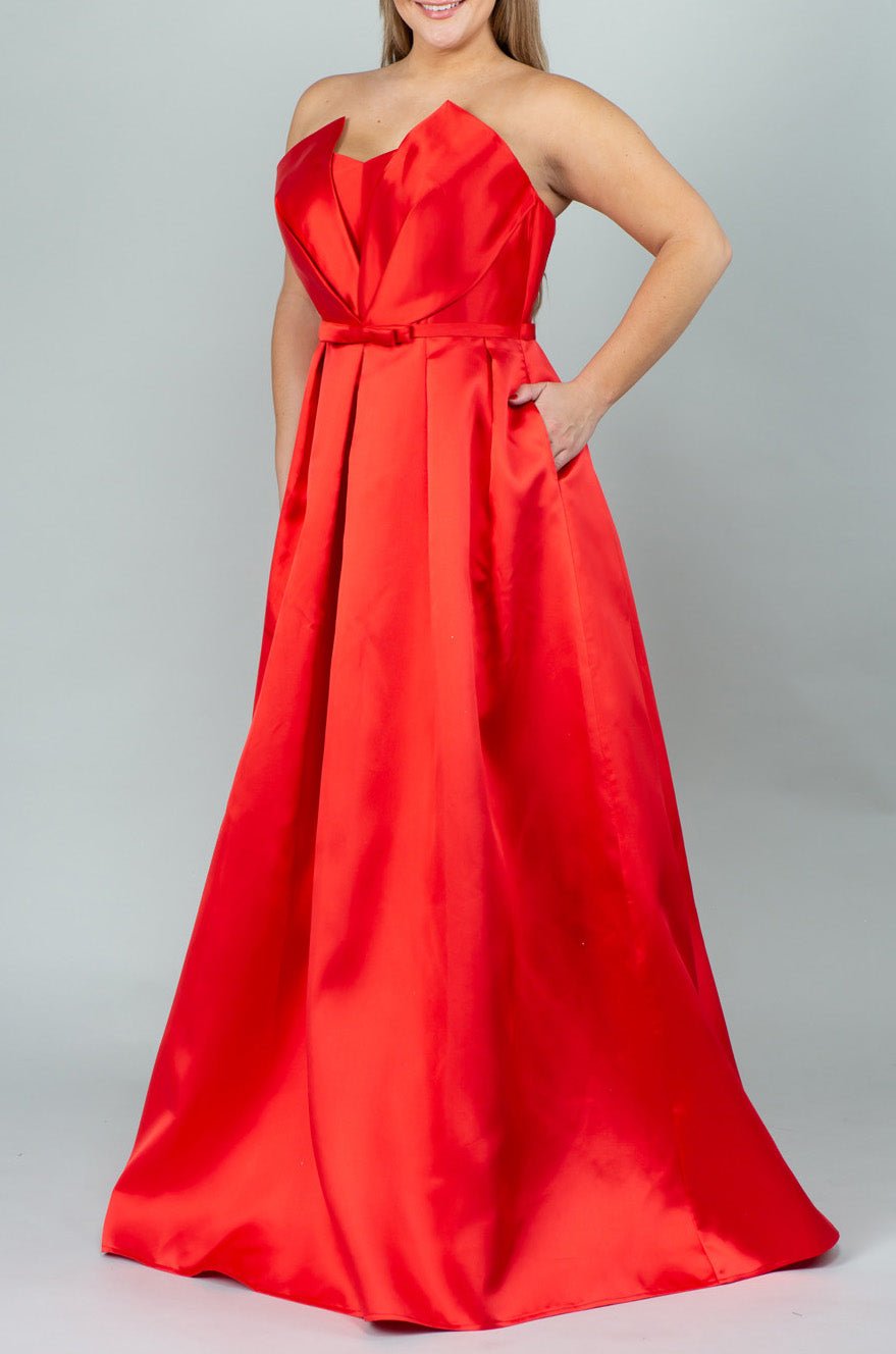 Sandra - rojo - Cindel vestidos maxi, midi, mini, para toda ocasion, largos, de fiesta, de boda