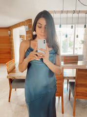 Tabata - azul oscuro - Cindel vestidos maxi, midi, mini, para toda ocasion, largos, de fiesta, de boda