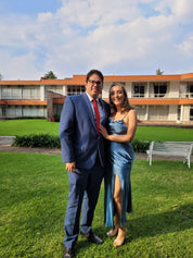 Tabata - azul oscuro - Cindel vestidos maxi, midi, mini, para toda ocasion, largos, de fiesta, de boda