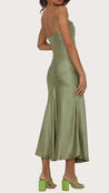 Tabata - verde olivo - Cindel vestidos maxi, midi, mini, para toda ocasion, largos, de fiesta, de boda